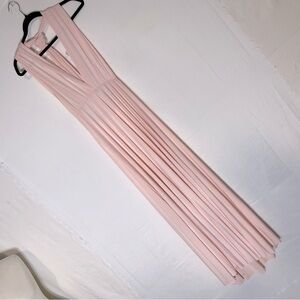 Women’s Light Pink Convertible Maxi Midi Dress M